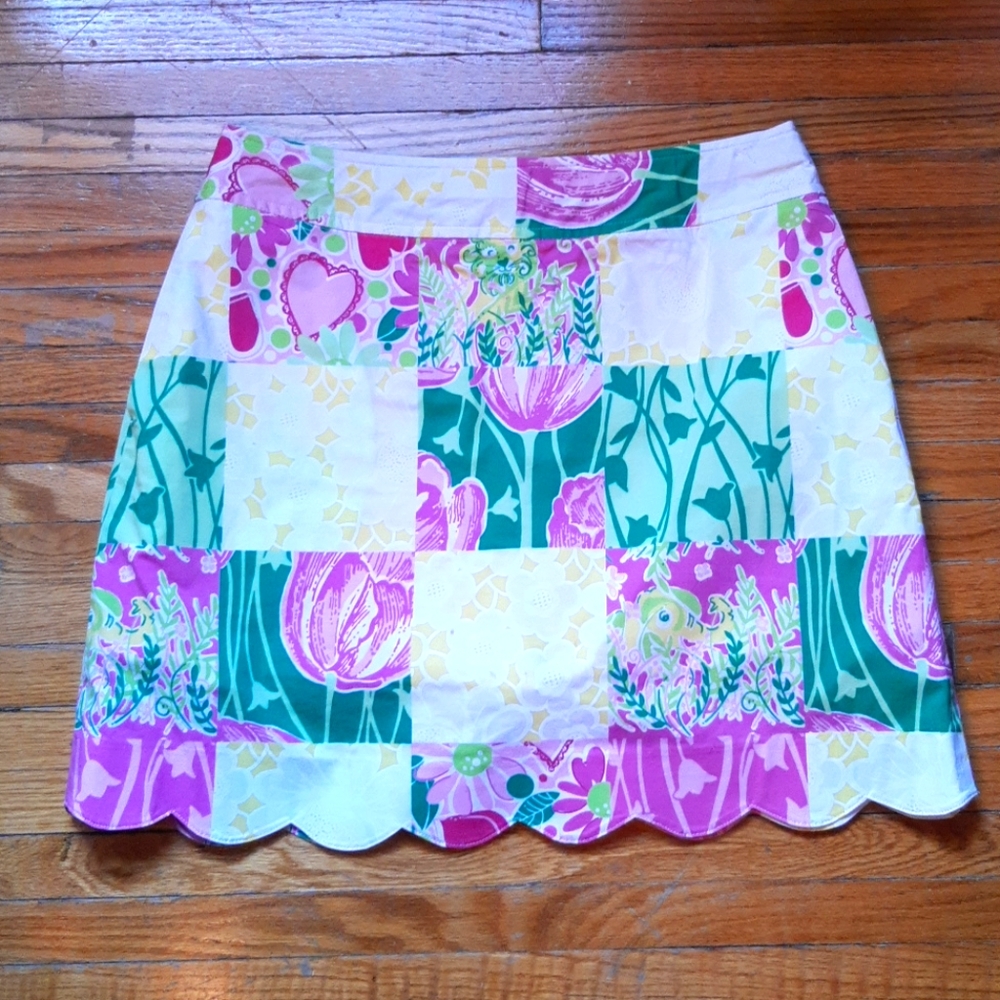 Adorable patchwork Lilly Pulitzer skort